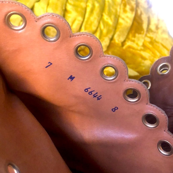 SOLD - VINTAGE 1960’s 1970’s PENALJO BLOCK HEEL ANKLE GRANNY BOOTS - BOHO BROWN - Picture 5 of 8